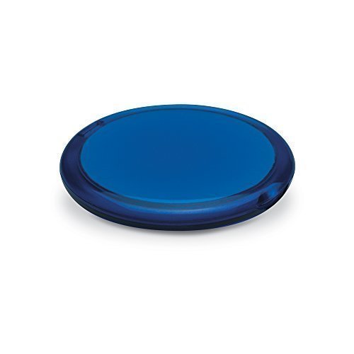 Ladies Handbag Cosmetic Mirror - Double Sided Magnifying COMPACT VANITY MAKE UP (Blue)