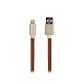 Produktbild holdit Selected USB Lightning 1,0 m Brown gold leather