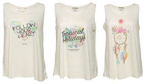 Free Runner Womens Tank Top (Combo-Tank-4-XL-X-Large, Off-White, X-Large, Combo of 3) RS.555 (54.00% Off) - Amazon