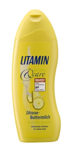 Litamin Wellness & Care Dusche Zitrone Buttermilch, 6er Pack (6 x 250 ml)