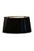 Produktbild Lampenschirm oval 30-25-16 cm LACK schwarz - gold