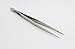 niceEshop(TM) 1 Pair Nail Art Tweezers Curved and Straight Pointed Angles for Rhinestones Fimo Canes Glitter Confetti and 3D Shapes-Silver