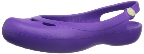 Crocs Jayna Slingback, Women's Ballet Flats - Neon Purple, 7 UK (39-40 EU)