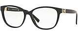 BLACK Versace 0VE3273 Monturas de gafas, Black, 52 para Mujer