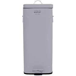Charles Bentley Retro Cuisine Pédale Poubelle en Différentes Couleurs Square - Entièrement Assemblé - 30L
