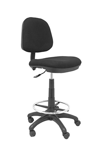 Piqueras y Crespo Isso Taburete de Oficina, Otro, Negro, 63x31x59 cm