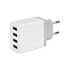 Produktbild MMLC Universal EU 5V 5.1A 4-Port USB2.0 Ladegerät für Smartphone EU USB Charger (Schwarz)