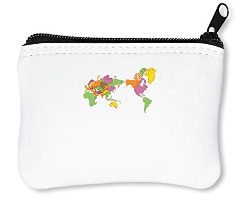 Price comparison product image Animal World Map Zipper Wallet Coin Purse