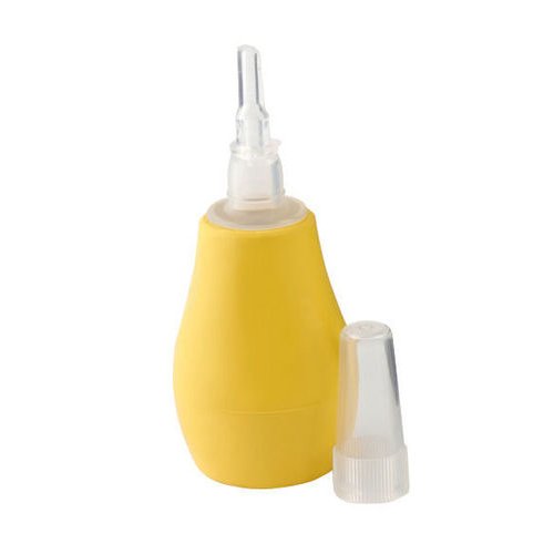 BABY NOSE CLEANER NASAL ASPIRATOR CLEARER BULB HYGIENIC EASY (Yellow)