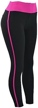 REDSTAR SPORTS Ladies Gym Leggings Yoga Pants Womens โ 90% Polyester & 10% Spandex โ High Waist Waistband Design For Long & Stretchy โ Available In Many Sizes & Colours
