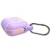Produktbild KNOSSOS Waterproof Silicone Case with Hook Wireless Earphone Protective for Airpods - Purple & Light Pink