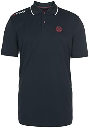 XFORE Mens Golf Functional Performance Polo Shirt Sheffield, Short ssleeves, In Blue, Size XXXL
