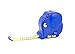 Produktbild wenco Die Maus-Rollmaßband Elefant, 150 cm Bandlänge, 1,5 cm Bandbreite, Kunststoff, Blau/Gelb, 139038
