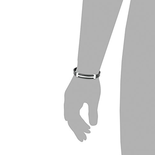 S.Oliver Herren-Armband Edelstahl Leder 50831