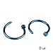 TianQin WY Small 316L Surgical Steel Open Nose Ring / Hoop Cartilage Piercing Stud Body Piercing Thickness 0.8mm and 8mm Diameter (8mm 10pcs)