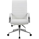 bürostuhl weiss leder Komfortabler Lederbürodrehstuhl mit Wasserfallfront, welche den Druck auf die Beine stark reduziert und somit die Durchblutung verbessert.