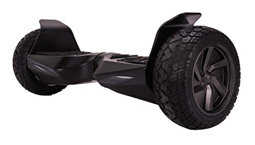 Twodots Wildboard Hoverboard Offroad con ruote da 8.5'', Connessione Bluetooth, velocità massima 15km/h, Nero
