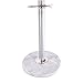 Hapilife 15 Hanging Hook Traditional Floor-Standing Hat and Coat Stand With Marble Base - Multiple Colour (Silver)