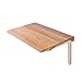 Produktbild WNX Holz Klapptisch Wand-Drop-Blatt Frühstück Tisch Kinder Study Desk Log Farbe (größe : 90 * 50cm)