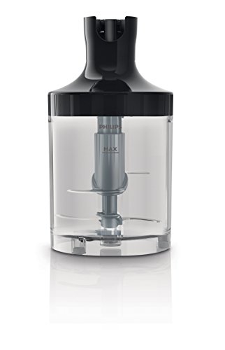 Philips HR1964/90 XL-Zerkleiner für SpeedTouch Stabmixer (1Liter, 4 Messer) schwarz - 2