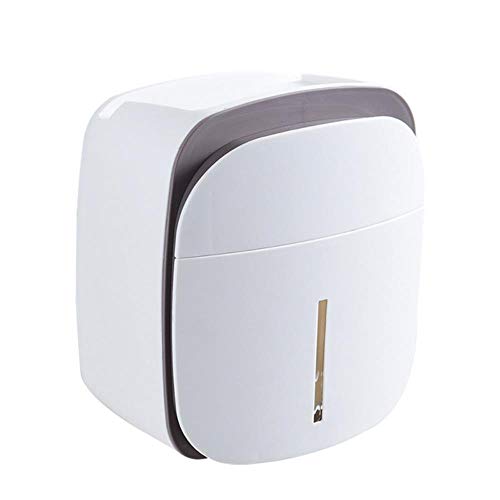 Preisvergleich Produktbild QIUHUI Bad wasserdichte Toilettenpapierhalter Tissue Box Mit Telefonregal Schublade Multifunktionale Regal Tragbare Papierhalter, Weiß