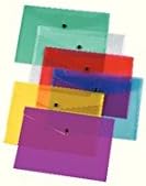 Q Connect A4 Polypropylene Document Folder - Assorted, Pack of 12