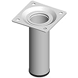 ABMESSUNG / LIEFERUMFANG / FARBE: Länge 100 mm, Durchmesser 30 mm, maximale Belastung pro Möbelfuß 50 kg, Set bestehend aus 4 Möbelfüßen, weiß