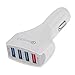 Produktbild Auto Ladegerät Version 3.0 USB Hub 4 Port Reise Auto Ladegerät Auto Adapter für iPhone Samsung Solche iPhone X / 8/7/6/6 Plus / 6 S, iPad Samsung Galaxy S8 / S7 und mehr Smart Device