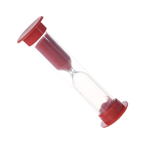 Sanduhr – SODIAL(R) Multifarbige Sanduhr 1-10 Minuten (Rot 10 Minute) - 2