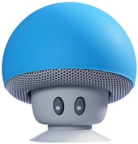 Mini Mushroom Bluetooth Wireless Speaker Cute Portable Music Player with Car Handsfree Call Mic Sucker , light pink