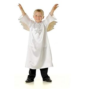 Boys Girls Angel Gabriel Nativity Fancy Dress Costume 3-5 years (disfraz)