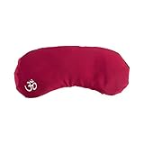 Bodhi Coussinet d'aromathérapie en Soie pour Les Yeux, rempli de Lavande et graines de Lin biologiques, Aide à approfondir et Intensifier Une Relaxation régénératrice (Bordeaux)