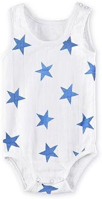 Aden &amp; Anais Tank Top Bodysuit - Ultramarine Blue (Medium Star) (9-12 months)
