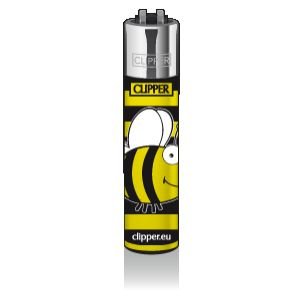 CLIPPER®-Feuerzeuge – Motiv „Spring Bee“ (Biene) – 4 Stück – nachfüllbar - 4