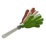 Stagg 15623 Kunststoff Go-Go Handklapper grün/weiß/rot