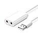 USB External Stereo Sound Adapter With Headphone And Microphone Jack USB Audio Adapter For Windows, Mac, Linux by AART RS.240.00