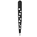 Zinger Eyebrow Tweezers Stainless Steel - Slant Tip (Black) 9.5 cm