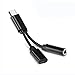 Produktbild Harlls Audio-, Videokabel, 2-in-1-USB-C-Buchse, 3,5-mm-Buchse, AUX-Audiokabel, Ladekabel, Kopfhörer-Adapter - Schwarz