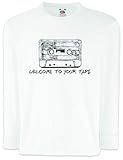 Regular Fit Cassette Camisetas de Manga Larga T-Shirt para Niños Niñas