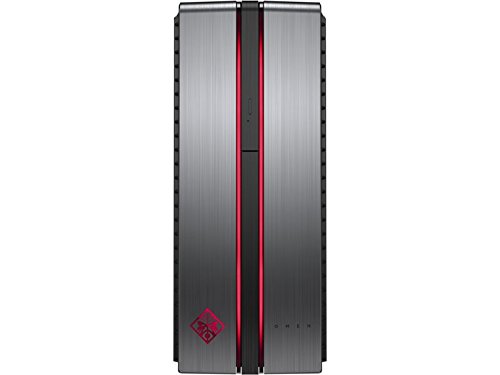 HP Omen 870 – 117 NS Desktop-PC (Intel Core i5 – 6400, 8 GB RAM, 1 TB HDD, NVIDIA GeForce GTX 950, FreeDOS 2.0), | bleifarben – Spanische Tastatur und optische Maus QWERTY