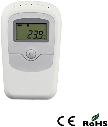 AOSONG Portable Temperature & Humidity Data Logger Digital Thermo-hygrometer- White