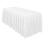 manteles para eventos cali Caja de piel de mesa: las faldas de mesa plisadas son el estilo de falda de mesa más comúnmente utilizado. Una serie de pliegues más amplios en la parte superior. Cada pliegue es de aproximadamente 10 cm de ancho, dando a cada pliegue un aspecto en caja con más de un borde nítido y definido.