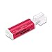 Produktbild JullyeleDEgant Alles in 1 Micro-USB-Speicherkartenleser Multifunktions-USB-2.0-Adapter für Micro-SD TF M2 MS Mini-Metall-Kartenleser