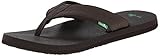sanukehl klebs Fußbett aus echter Yogamatte Sanuk Herren Beer Cozy 2, Dunkelbraun, 39.5 EU