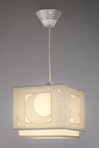 Dalber Fluoreszierende Hängelampe Mond und Stern, Grau 63232E - 4