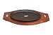 Hazel Sizzler Plate with Wodden Base Oval Large S16x9 RS.1248.00