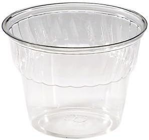 Classic Dessert Plastic Round Dessert Cup Container, 8-Ounce, Clear (1000-Count)