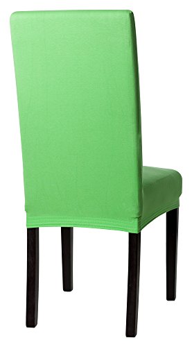 Bi-Elastic Stuhlhusse Stuhlüberzug Spannbezug Husse Farbe: apfelgrün – JETZT REDUZIERT – - 2