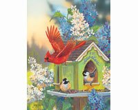 Preisvergleich Produktbild SunsOut 30648 - Grende: Vögel und Flieder - Puzzle 300 Teile