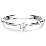 Anillo de alta calidad para mujer, de plata de ley rodiada, protegido contra la oxidación.